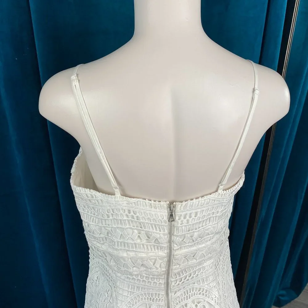 Bardot Versailles Eyelet Lace White Jumpsuit - Picture 8 of 9
